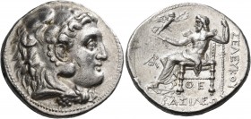 Seleukid Kings of Syria 
Seleukos I Nikator, 312-281 BC. Tetradrachm (Silver, 27 mm, 17.16 g, 6 h), Antioch, after c. 300. Head of Herakles to right,...