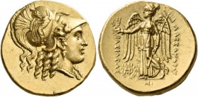 Seleukid Kings of Syria 
Seleukos I Nikator, 312-281 BC. Stater (Gold, 18 mm, 8.59 g, 2 h), struck in the name of Alexander III, Babylon, c. 311-300....