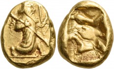 Persia 
Achaemenid Empire. Time of Artaxerxes II to Darios III, circa 375-336 BC. Daric (Gold, 13 x 16 mm, 8.36 g), struck for use in Asia Minor and ...