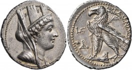 Phoenicia 
Sidon. 107/6 BC-AD 43/4. Tetradrachm (Silver, 28 mm, 14.02 g, 1 h), year 6 = 106/105 BC. Turreted, veiled and draped bust of Tyche to righ...