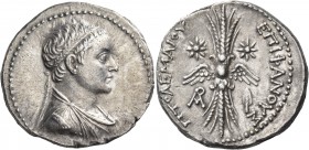 Ptolemaic Kings of Egypt 
Alexandria or an uncertain mint in Palestine, Aristomenes, 199/8. Ptolemy V Epiphanes, 205-180 BC. Tetradrachm (Silver, 27 ...