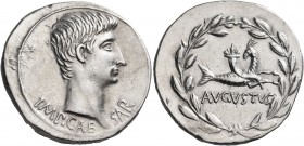 Augustus, 27 BC-AD 14. Cistophorus (Silver, 26 mm, 12.04 g, 12 h), Ephesos, circa. 25-20 BC. IMP• CAE-SAR Bare head of Augustus to right. Rev. AVGVSTV...