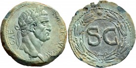 Galba, 68-69. Seleucis and Pieria. Syria, Antioch. Galba, 68-69. As (Bronze, 28 mm, 12.24 g, 1 h). IM SER SVL GAL - CAE Laureate head of Galba to righ...
