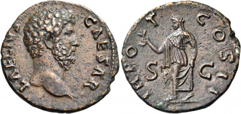 Aelius, Caesar, 136-138. As (Copper, 25 mm, 6.86 g, 6 h), Rome, 137. AELIVS CAES...