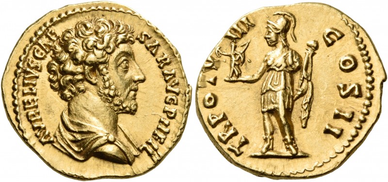 Marcus Aurelius, as Caesar, 139-161. Aureus (Gold, 20 mm, 7.22 g, 6 h), struck u...