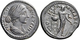 Faustina II, wife of Marcus Aurelius, Augusta, 147-175. Phrygia. Docimeium. Triassarion (Bronze, 28 mm, 11.06 g, 6 h), after 164/early 170s. ΦΑYCΤEΙΝΑ...