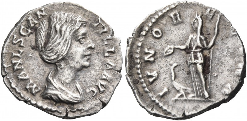 Manlia Scantilla, wife of Didius Julianus, Augusta, 193. Denarius (Silver, 18.5 ...