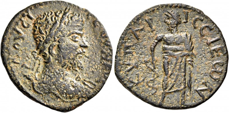 Septimius Severus, 193-211. Messenia. Kyparissia (Kyparissos). Diassarion (Bronz...