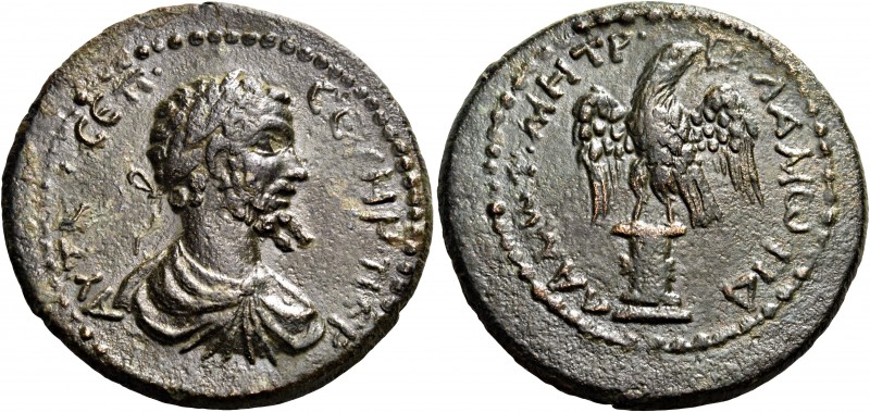 Septimius Severus, 193-211. Cilicia. Lamus. Triassarion (Bronze, 32 mm, 20.78 g,...