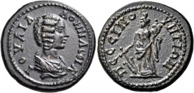 Julia Domna, Augusta, 193-217. Galatia. Pessinus. (Bronze, 22 mm, 9.34 g, 8 h). IOYΛIA ΔOMNA CEBA Draped bust of Julia Domna to right. Rev. ΠECCINO-YN...