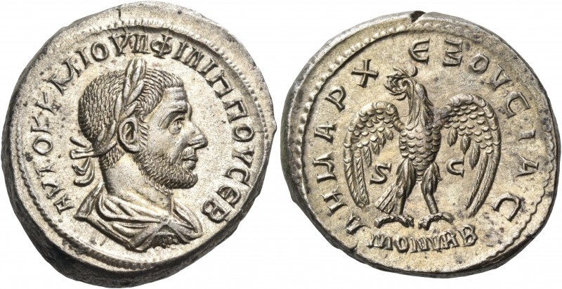 Philip I, 244-249. Syria, Seleucis and Pieria. Antioch. Tetradrachm (Silver, 25 ...