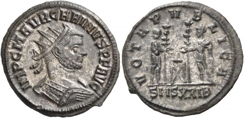 Carinus, 283-285. Antoninianus (Billon, 21 mm, 3.49 g, 11 h), Siscia, 2nd offici...