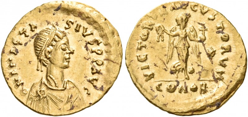Anastasius I, 491-518. Tremissis (Gold, 15 mm, 1.50 g, 6 h), Constan­tinople, 49...