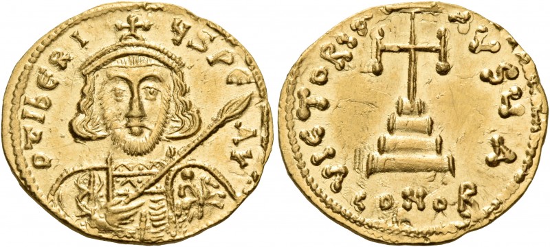 Tiberius III (Apsimar), 698-705. Solidus (Gold, 21 mm, 4.40 g, 6 h), Constantino...