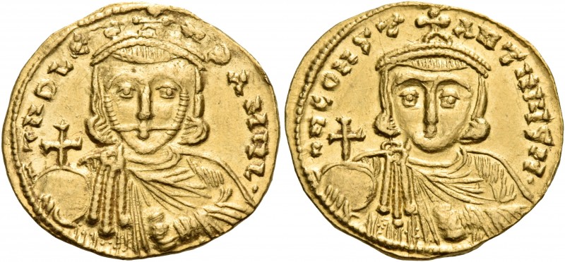Leo III the "Isaurian", 717-741. Solidus (Gold, 20 mm, 4.50 g, 6 h), Constantino...