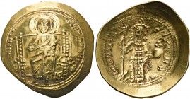 Constantine X Ducas, 1059-1067. Histamenon (Gold, 26 mm, 4.37 g, 6 h), Constantinople, circa 1059-1062. +IhS XIS REX REGNANTIhm Christ, nimbate, seate...