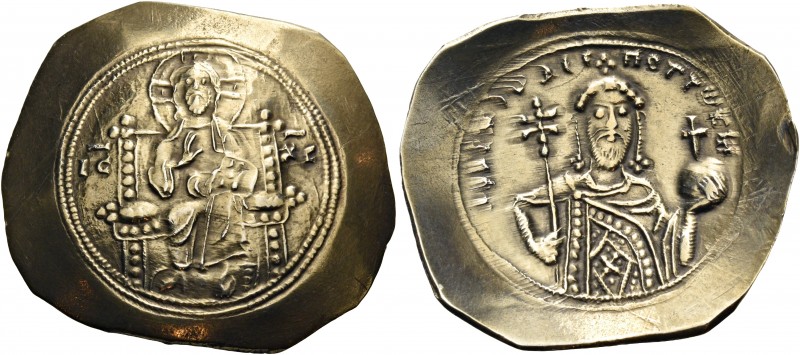Alexius I Comnenus, 1081-1118. Histamenon (Electrum, 30 mm, 4.10 g, 6 h), first ...