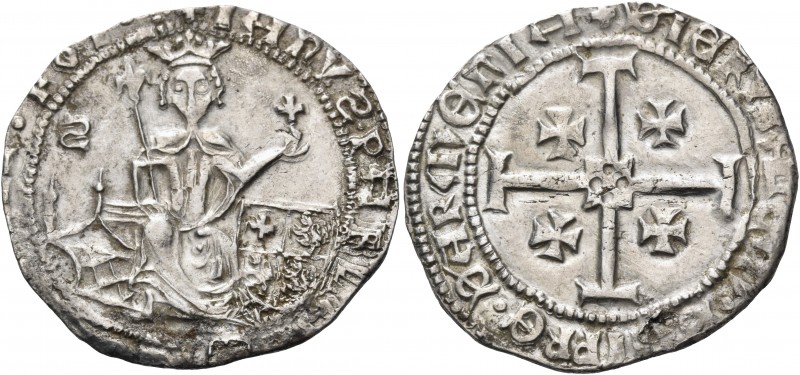 CRUSADER COINS 
Lusignan Kingdom of Cyprus. Janus, 1398-1432. Gros (Silver, 27 ...