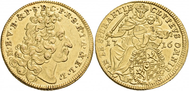Germany 
Bavaria. Max II Emanuel, Prince Elector, 1679-1726. Max d'or (Gold, 23...