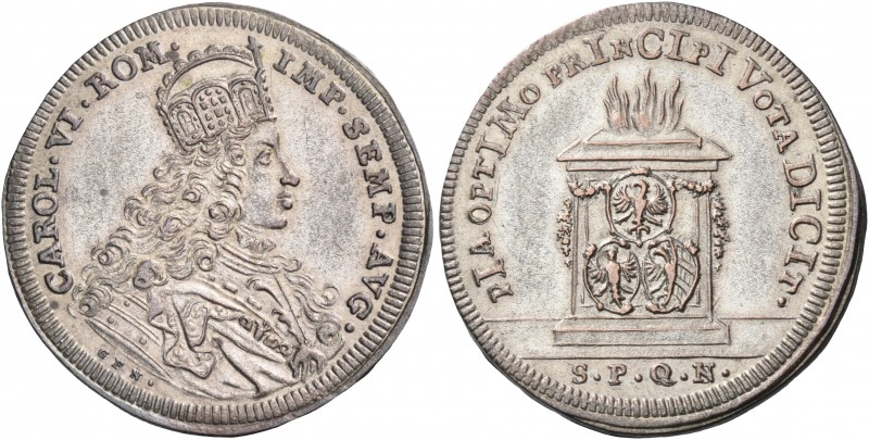 Germany 
Nuremberg. Charles VI, emperor, 1711-1740. Ducat (Silver, 22 mm, 2.54 ...