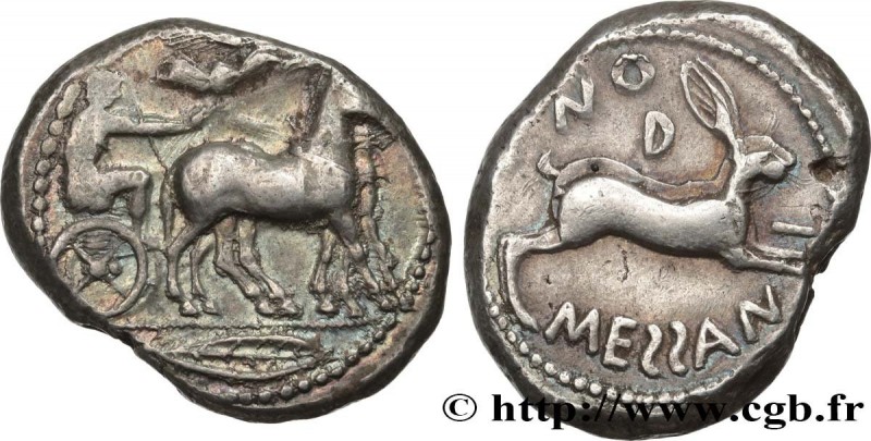 SICILY - MESSANA
Type : Tétradrachme 
Date : c. 455-451 AC. 
Mint name / Town : ...