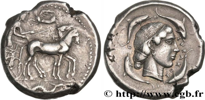 SICILY - SYRACUSE
Type : Tétradrachme 
Date : c. 450-440 AC. 
Mint name / Town :...
