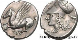 CORINTHIA - CORINTH
Type : Statère 
Date : c. 330 AC. 
Mint name / Town : Corinthe, Corinthie 
Metal : silver 
Diameter : 21  mm
Orientation dies : 5 ...