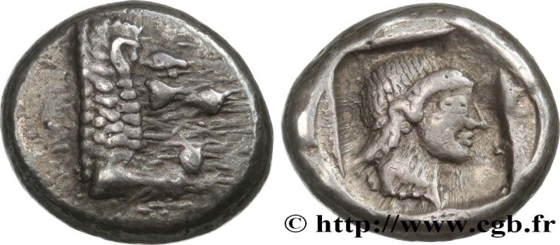 CARIA - KNIDOS
Type : Drachme 
Date : c. 465-449 AC. 
Mint name / Town : Cnide 
...