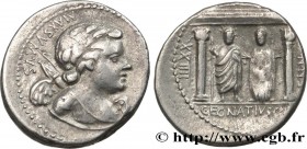 EGNATIA
Type : Denier 
Date : 75 AC. 
Mint name / Town : Rome 
Metal : silver 
Millesimal fineness : 950  ‰
Diameter : 19  mm
Orientation dies : 9  h....