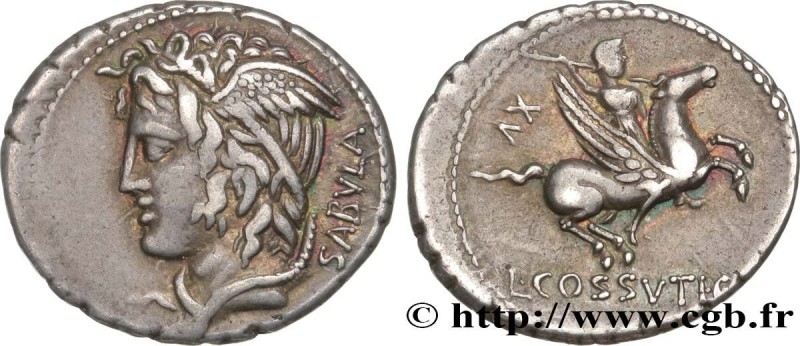 COSSUTIA
Type : Denier 
Date : 74 AC. 
Mint name / Town : Rome 
Metal : silver 
...