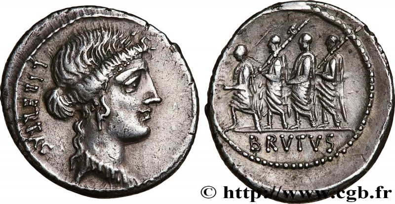 BRUTUS
Type : Denier 
Date : 54 AC. 
Mint name / Town : Rome 
Metal : silver 
Mi...