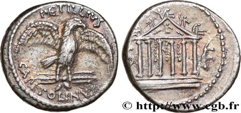 PETILLIA
Type : Denier 
Date : 43 AC. 
Mint name / Town : Rome 
Metal : silver 
...
