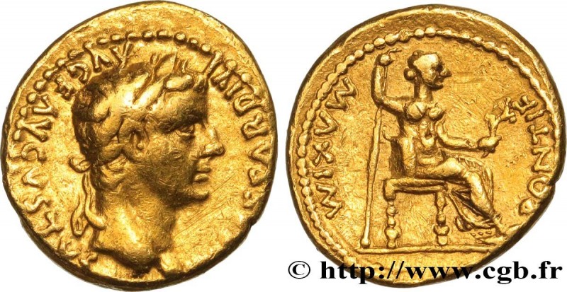 TIBERIUS
Type : Aureus 
Date : c. 22-25 
Mint name / Town : Lyon 
Metal : gold 
...