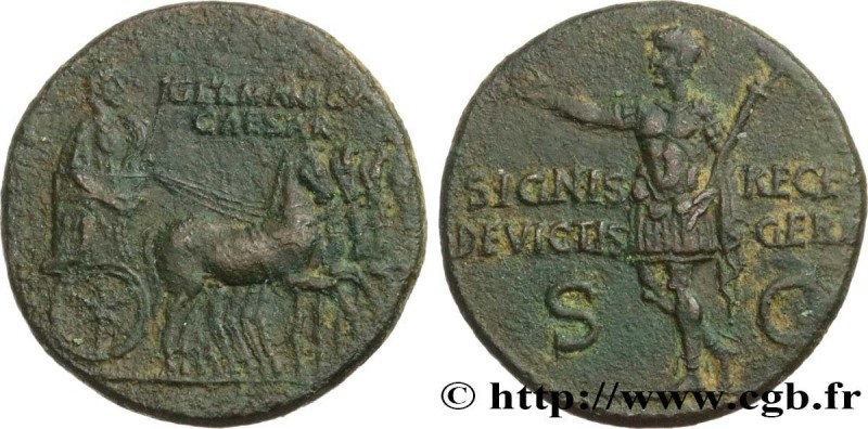 GERMANICUS
Type : Dupondius 
Date : 37-41 
Mint name / Town : Rome 
Metal : copp...