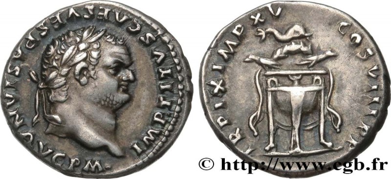 TITUS
Type : Denier 
Date : 80 
Mint name / Town : Rome 
Metal : silver 
Diamete...
