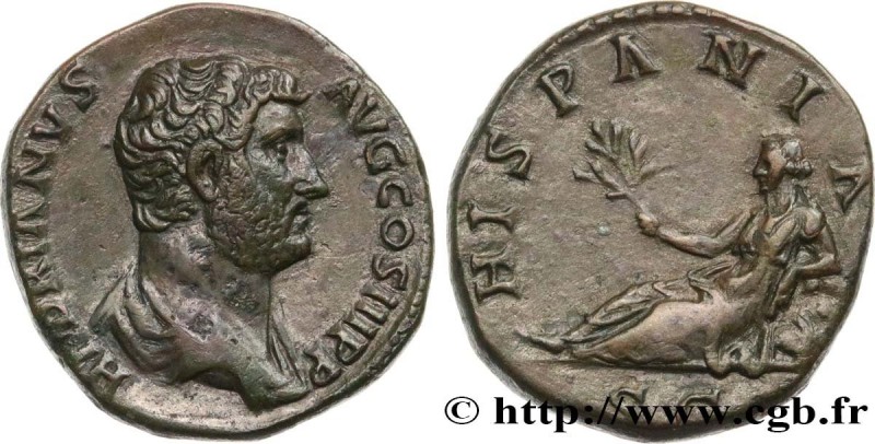 HADRIAN
Type : Moyen bronze, dupondius 
Date : 136 
Mint name / Town : Rome 
Met...