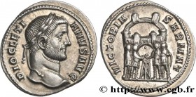 DIOCLETIAN
Type : Argenteus 
Date : 294 
Mint name / Town : Trèves 
Metal : silver 
Millesimal fineness : 900  ‰
Diameter : 19,5  mm
Orientation dies ...