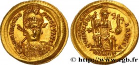 THEODOSIUS II
Type : Solidus 
Date : 408-420 
Mint name / Town : Constantinople 
Metal : gold 
Millesimal fineness : 1000  ‰
Diameter : 21,5  mm
Orien...