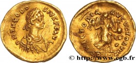 THEODOSIUS II
Type : Tremissis 
Date : c. 430-440 
Mint name / Town : Constantinople 
Metal : gold 
Millesimal fineness : 1000  ‰
Diameter : 13,5  mm
...
