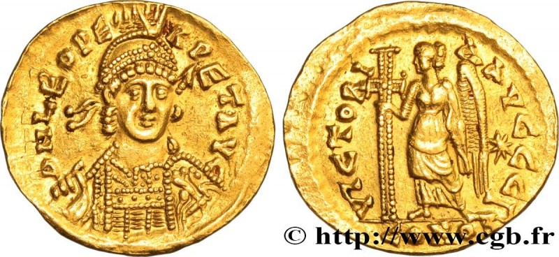 LEO I
Type : Solidus 
Date : c. 462-466 
Mint name / Town : Constantinople 
Meta...