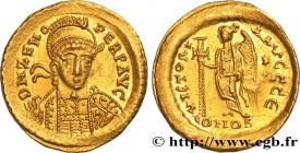 ZENO
Type : Solidus 
Date : c. 476-491 
Mint name / Town : Constantinople 
Metal : gold 
Millesimal fineness : 1000  ‰
Diameter : 20,5  mm
Orientation...