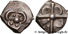 GALLIA - SOUTH WESTERN GAUL - SOTIATES (Area of Sos)
Type : Drachme trilobée, S. 368 
Date : IIe siècle av. J.-C 
Metal : silver 
Diameter : 16  mm
We...