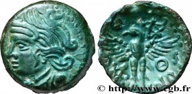 GALLIA - BITURIGES CUBI (Area of Bourges)
Type : Bronze VANDIINOS 
Date : c. 60-50 AC. 
Metal : bronze 
Diameter : 17  mm
Orientation dies : 9  h.
Wei...