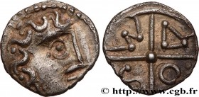 GALLIA BELGICA - SEQUANI (Area of Besançon)
Type : Obole à la croix, MASO tête à droite, type du coin d’Arbois 
Date : c. 80-50 AC. 
Metal : silver 
D...