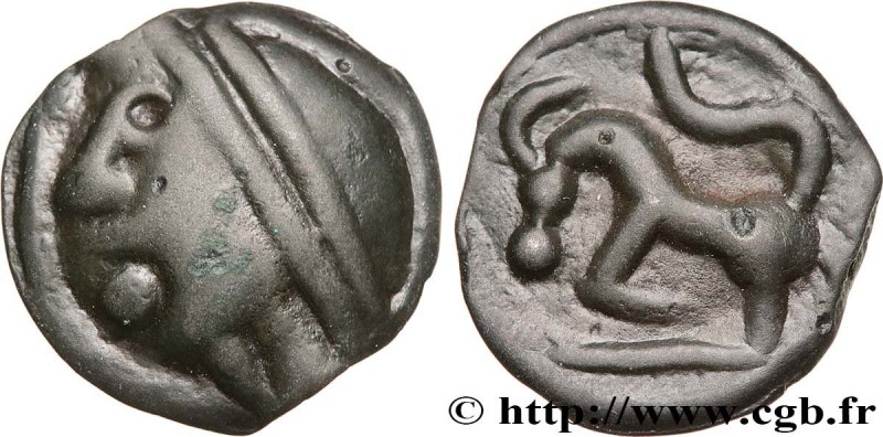 GALLIA BELGICA - SEQUANI (Area of Besançon)
Type : Potin à la grosse tête 
Date ...