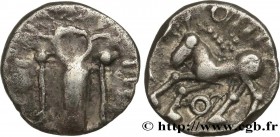 GALLIA - CALETI (Area of Pays de Caux)
Type : Denier à l’aigle en forme d’amphore 
Date : c. 60-50 BC. 
Metal : silver 
Diameter : 13  mm
Orientation ...