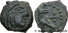 GALLIA BELGICA - BELLOVACI (Area of Beauvais)
Type : Bronze à l'oiseau, “type de Vendeuil-Caply” 
Date : c. 40-20 AC. 
Mint name / Town : Beauvais (60...