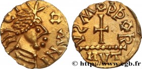 MEROVINGIAN COINAGE - BANASSAC (BANNACIACO) - Lozere
Type : Triens 
Date : c. 600-675 
Mint name / Town : Banassac (48) 
Metal : gold 
Diameter : 14  ...