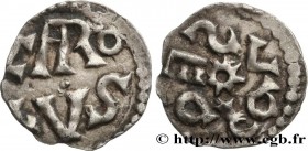 CHARLEMAGNE
Type : Denier 
Date : 768-781 
Date : n.d. 
Mint name / Town : Melle 
Metal : silver 
Diameter : 16  mm
Weight : 1,28  g.
Rarity : R2 
Obv...