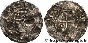 CHARLES III THE SIMPLE
Type : Denier 
Date : 1020-1030 
Date : n.d. 
Mint name / Town : Troyes 
Metal : silver 
Diameter : 20  mm
Orientation dies : 3...